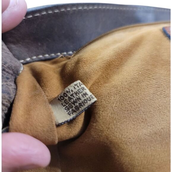 Patricia Nash Brown Leather Messenger Bag In Preloved CONDITION - Picture 13 of 14